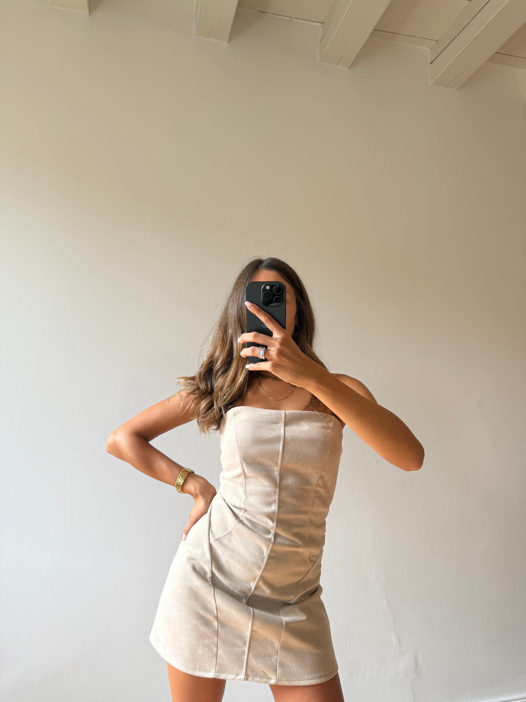 Vestito Suede